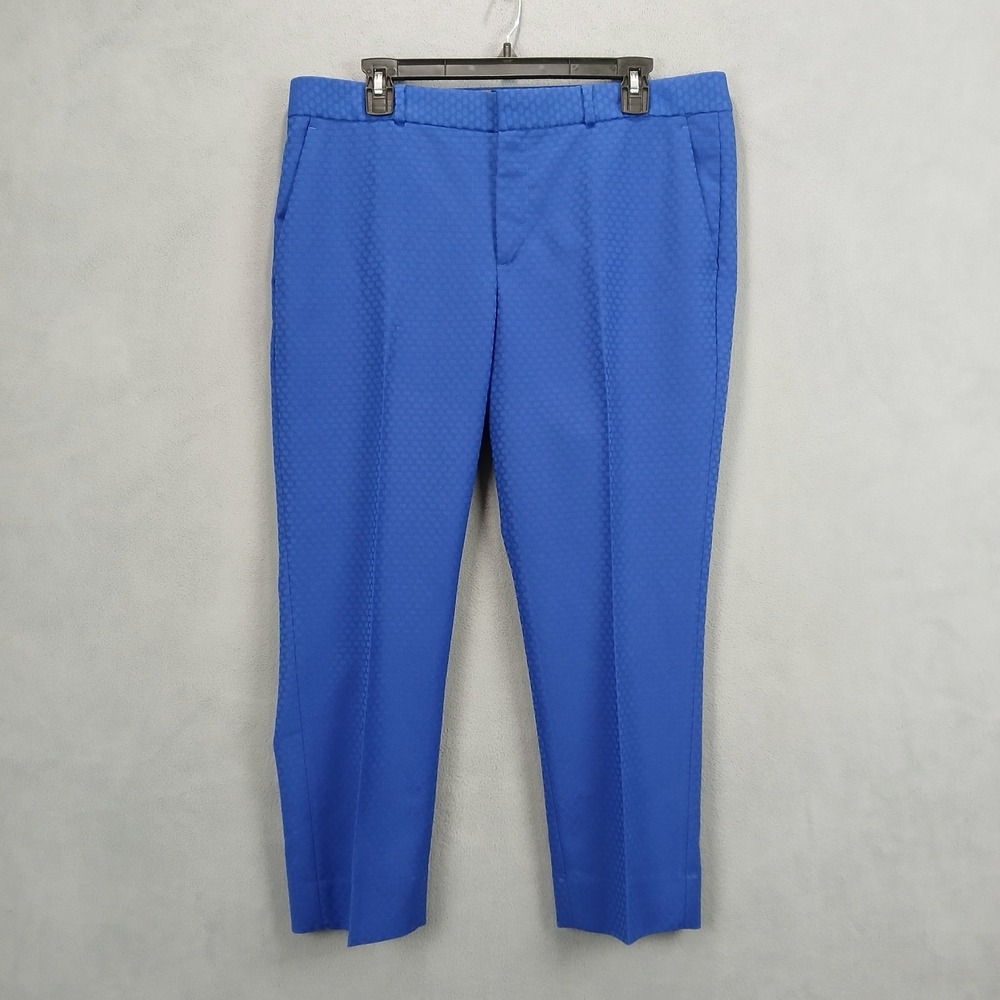 Banana Republic Hampton Dress Pants Womens 12P Blue Straight Leg Formal Wear
